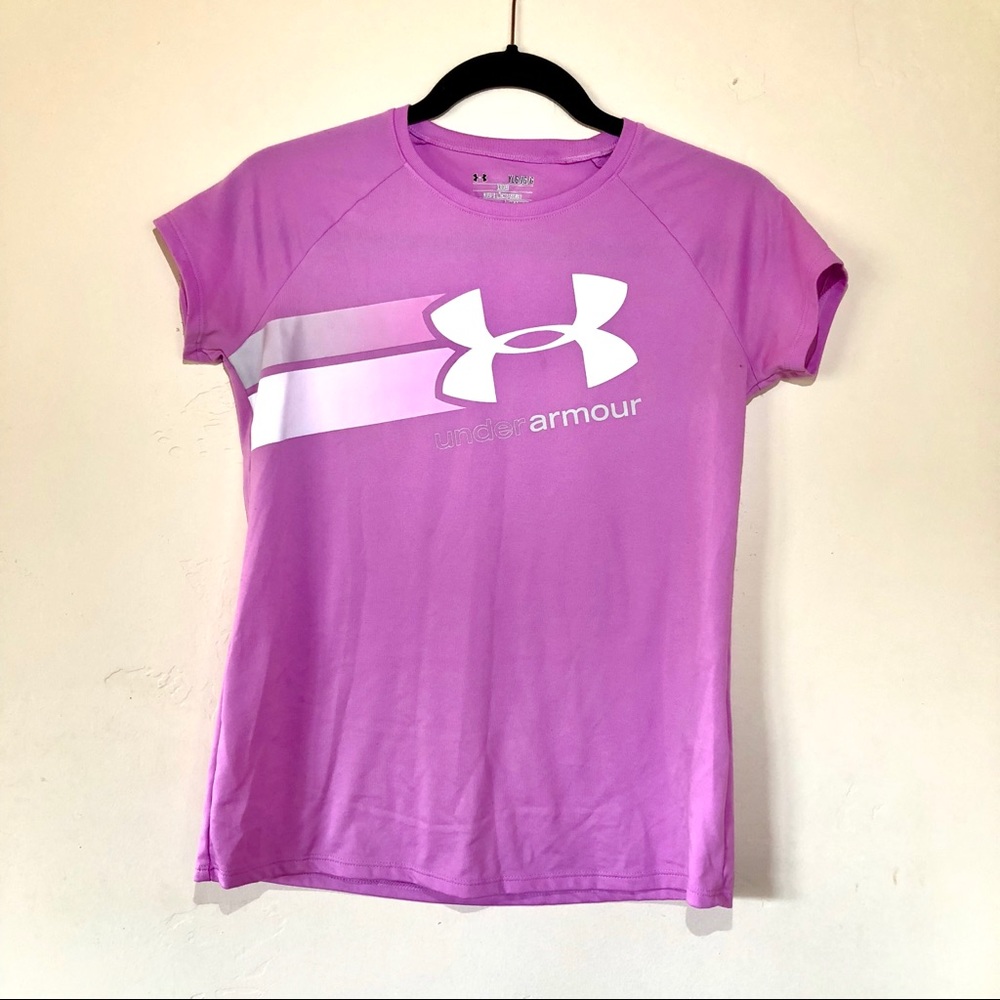 Under Armour Purple-ish Pink Shirt - Picture 4 of 8